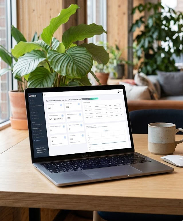 Panel de control Evenzi